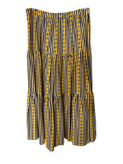 Paolita Yellow & Brown Printed Skirt – Size Medium