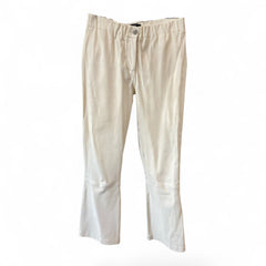 ARMA Stretch Leather Trousers – Off White – Size 38