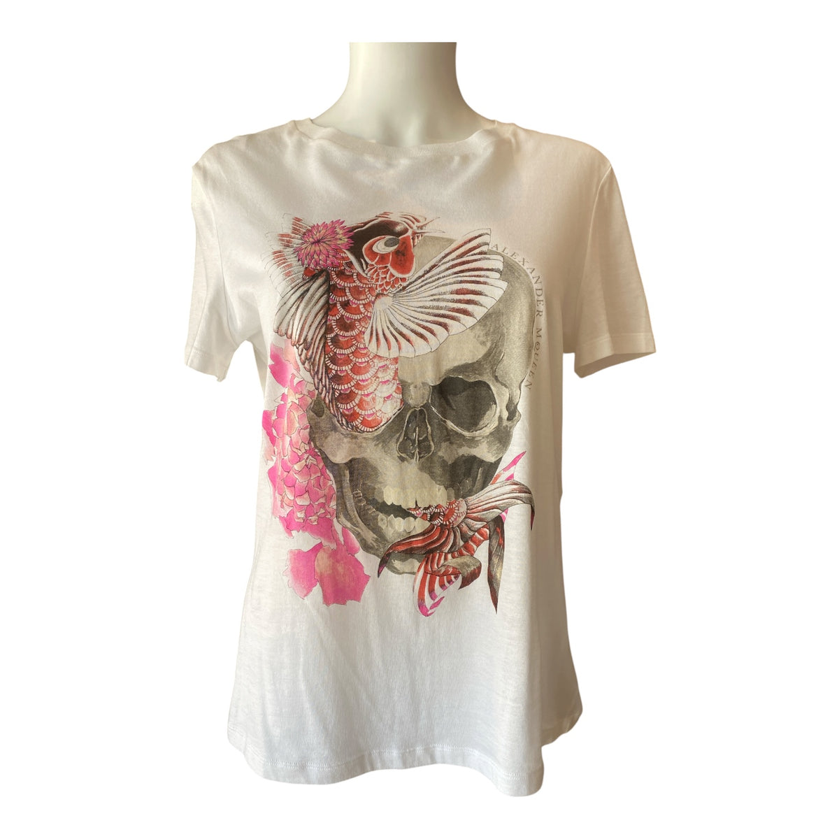 Alexander McQueen Graphic Skull T-Shirt White – Size 42