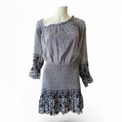 Alexis Royce Smocked Mini Dress "Sorrento Embroidery" – Size Small