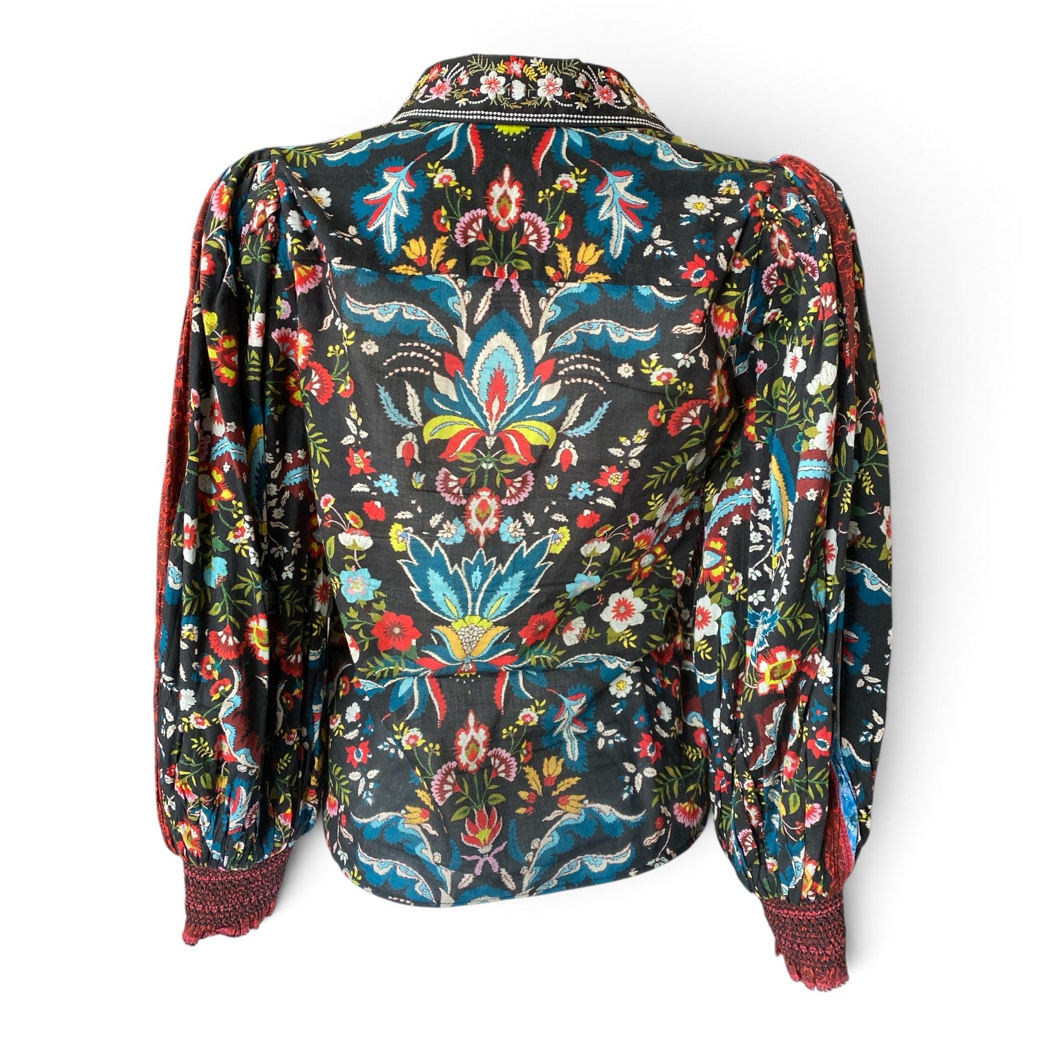 Alice + Olivia April Embroidered Floral Blouse – Multicolor – XS