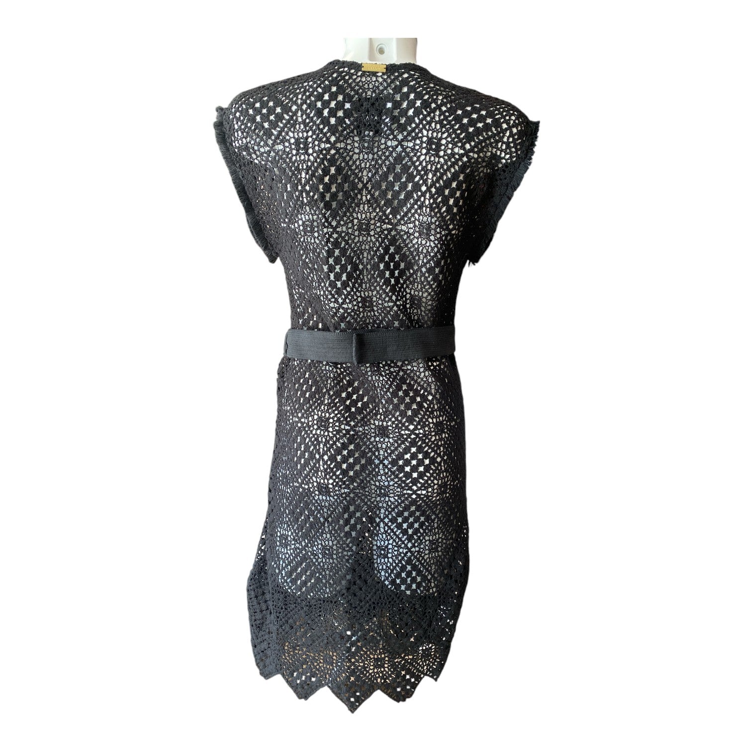 Ancient Kallos Crochet Cover-Up – Black – Size S