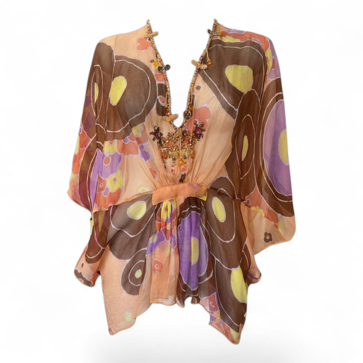 Antik Batik Silk Butterfly Tunic – Size M