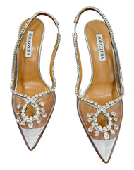 Aquazzura Seduction Crystal PVC Pumps – Size EU 40