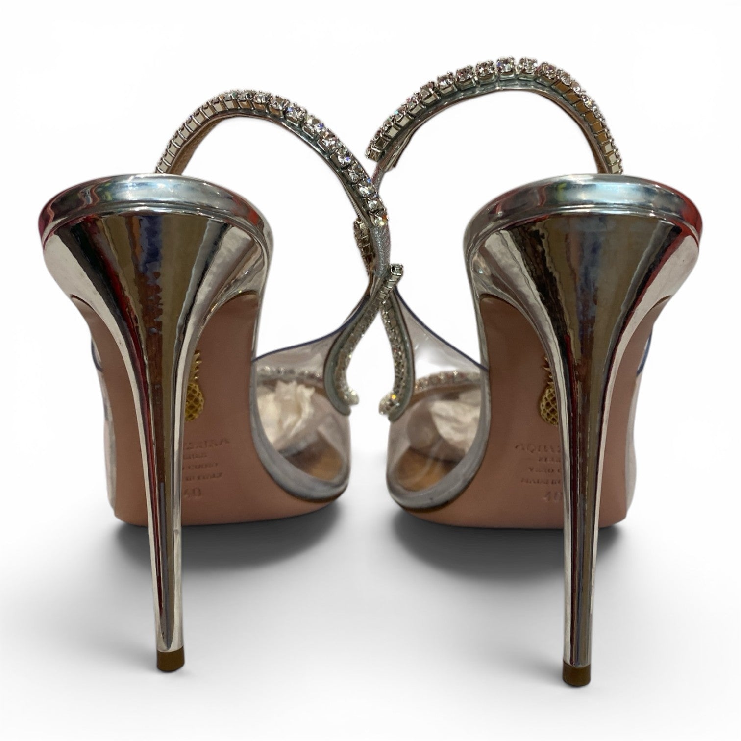 Aquazzura Seduction Crystal PVC Pumps – Size EU 40