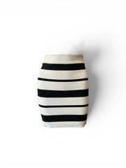 BCBG Max Azria Stripe Mini Skirt – Black & White