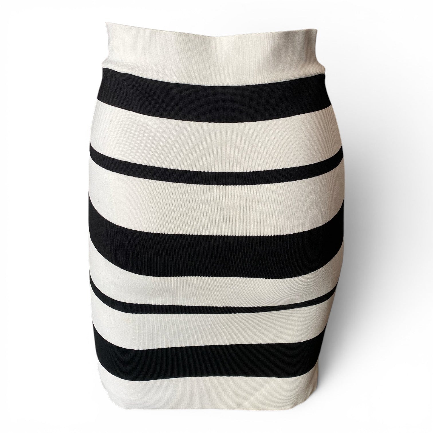 BCBG Max Azria Stripe Mini Skirt – Black & White