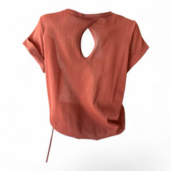 Brunello Cucinelli Cashmere Blend Top Brick Orange Size Large