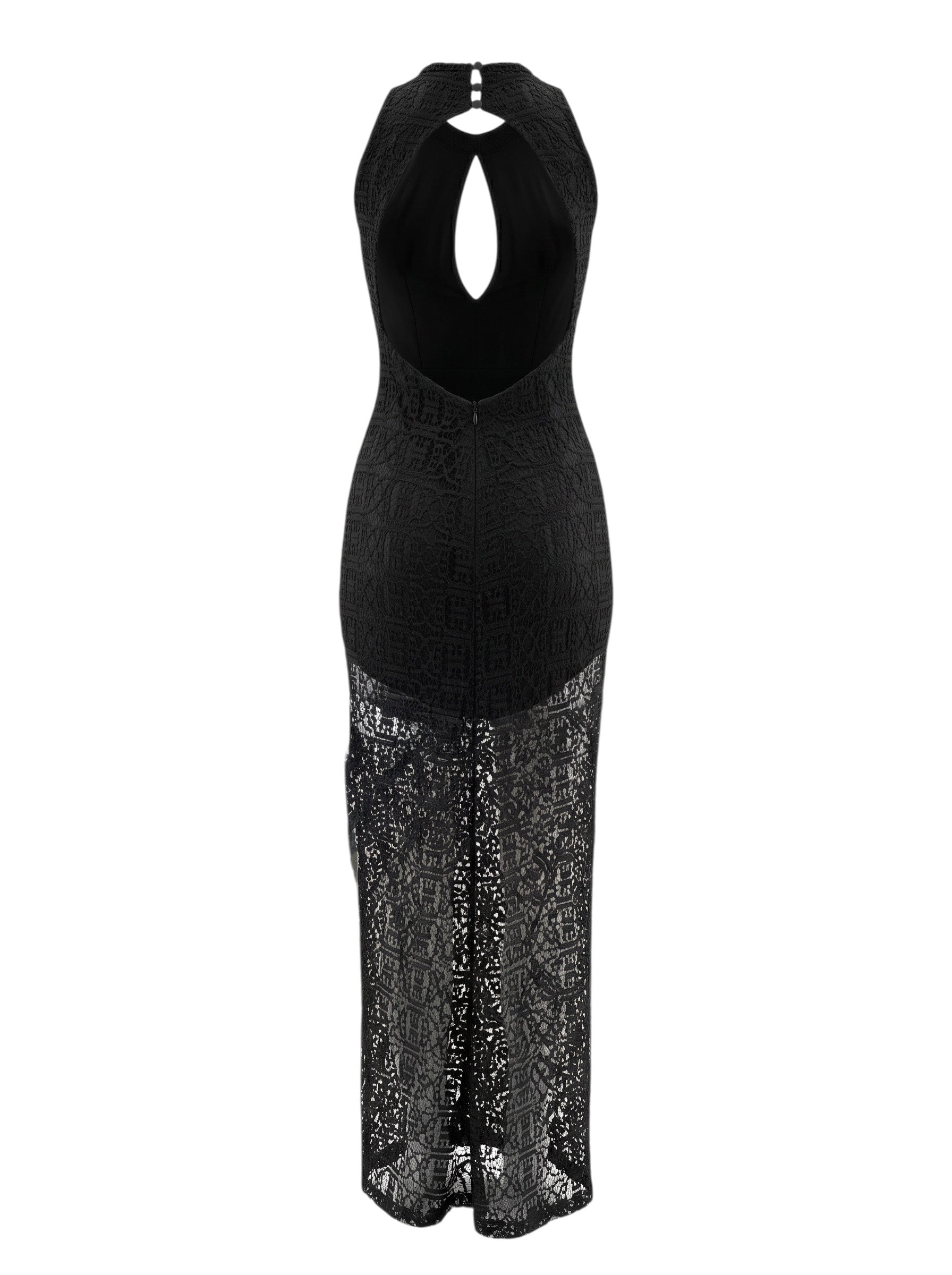 Be You by Ivonne Black Textured Maxi Dress – Size S/M