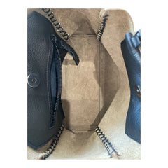 Callista Crafts Mini Tote Bag – Beige & Black – Leather