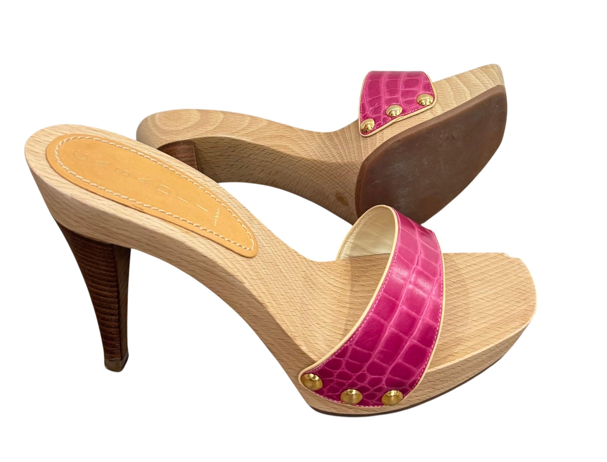Casadei Pink Platform Mules – Size EU 40