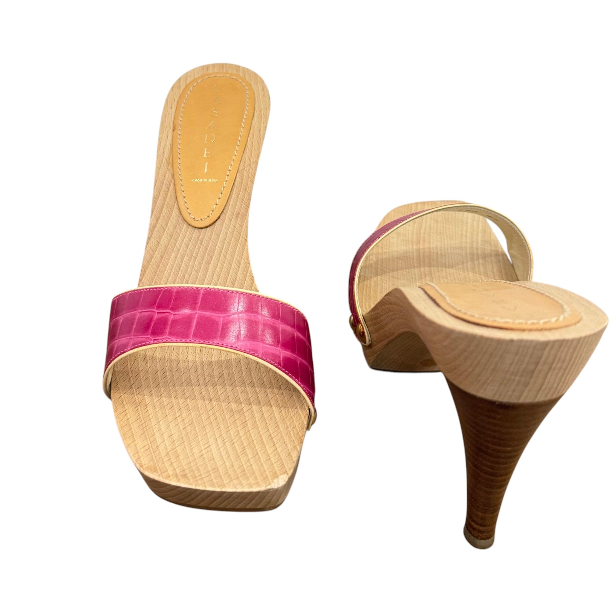 Casadei Pink Platform Mules – Size EU 40