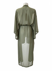 Celia Kritharioti 5226 Green Kimono with Belt – Size 40