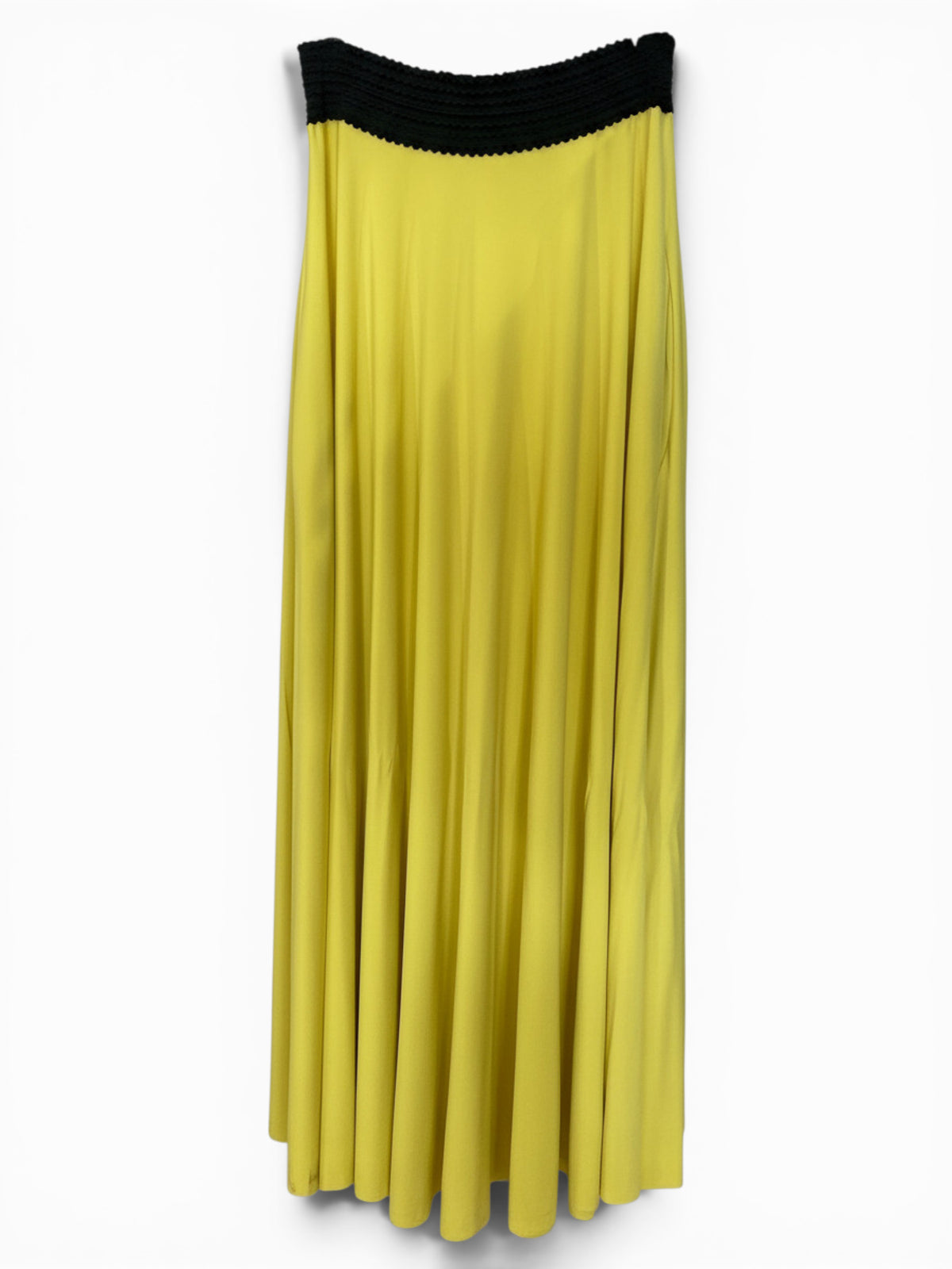Celia Kritharioti Yellow & Black Maxi Skirt – Size 40