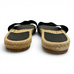 Chanel Pearl CC Lambskin Espadrille Slides - Size 38