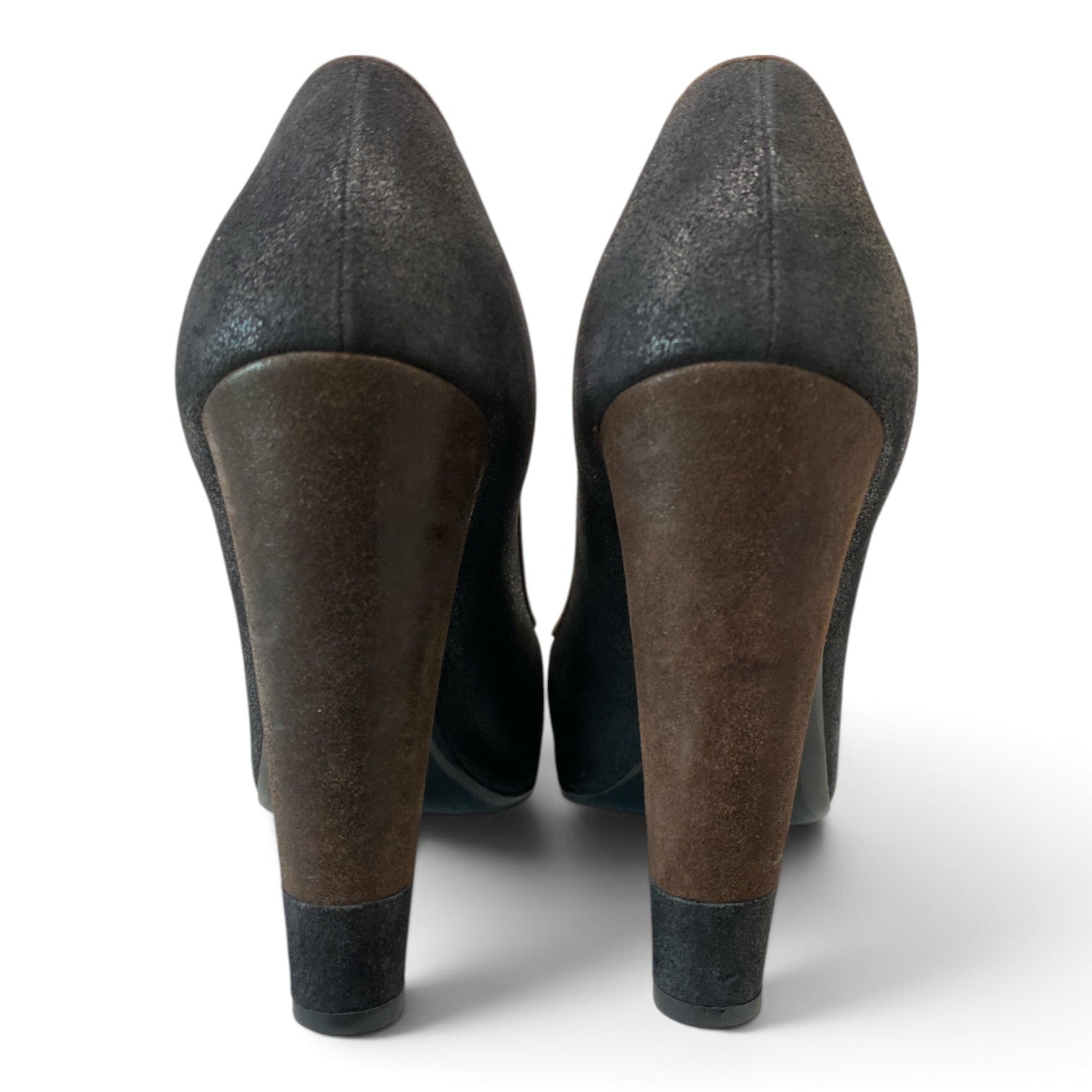 Chanel Black & Brown Cap-Toe Pumps – Size 39