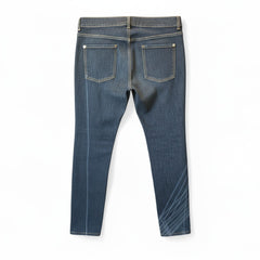 Chanel Dark Blue Graphic Denim Jeans – Size 42