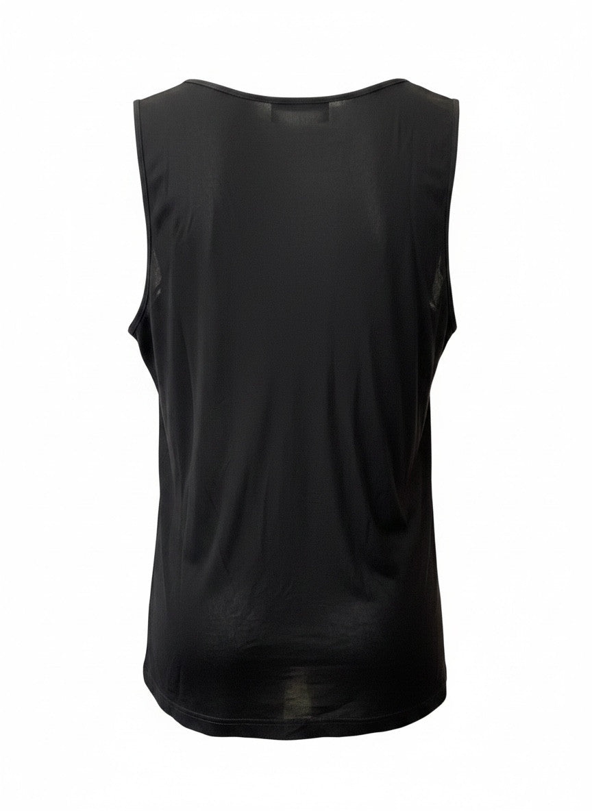 Chanel Silk Sleeveless Top – Black | Timeless Minimal Elegance