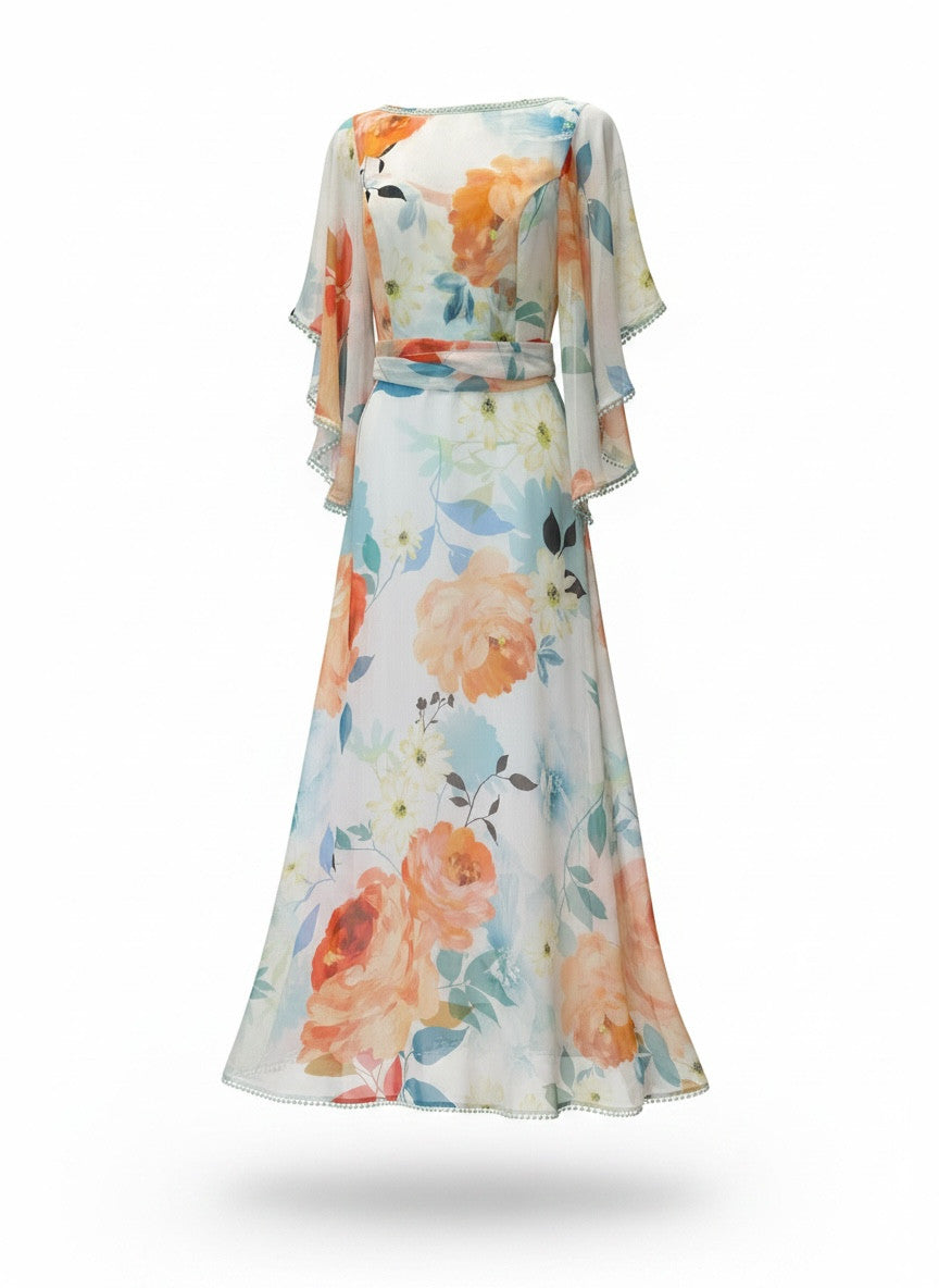 Charo Ruiz Floral Maxi Dress – Size Small