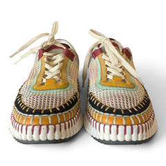 Chloé Nama Multicolor Platform Sneakers – Size 40