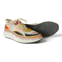 Chloé Nama Multicolor Platform Sneakers – Size 40