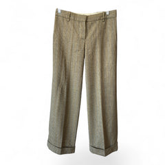 Chloé Striped Beige & Blue Tailored Trousers – Size 36