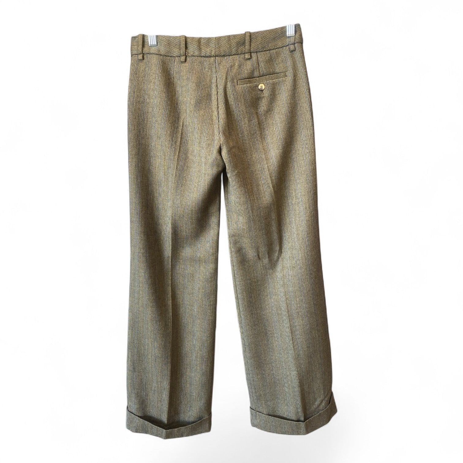 Chloé Striped Beige & Blue Tailored Trousers – Size 36
