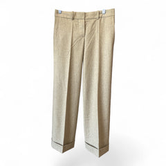 Chloé Wool & Cashmere Trousers – Beige – Size 36