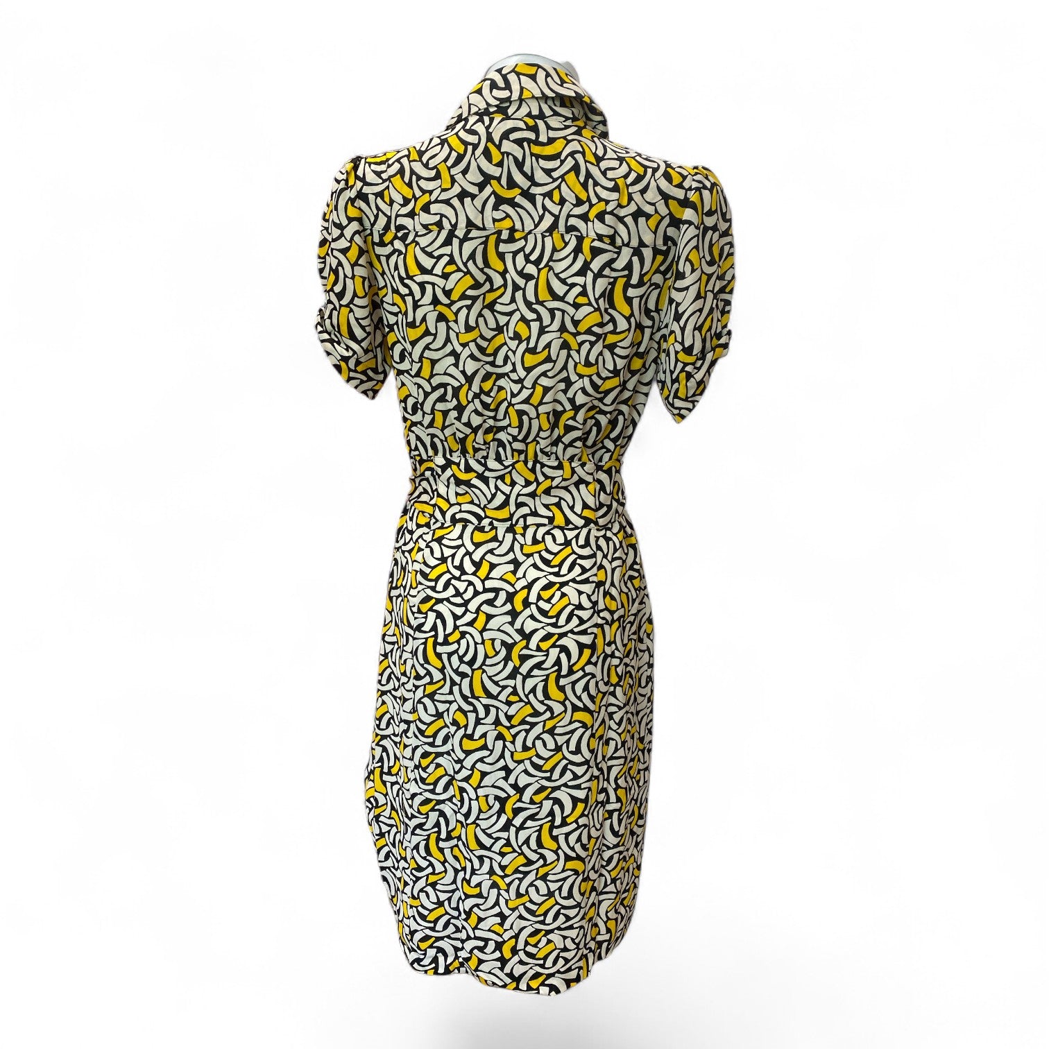 Diane von Furstenberg Printed Belted Shirt Dress – Size US 6