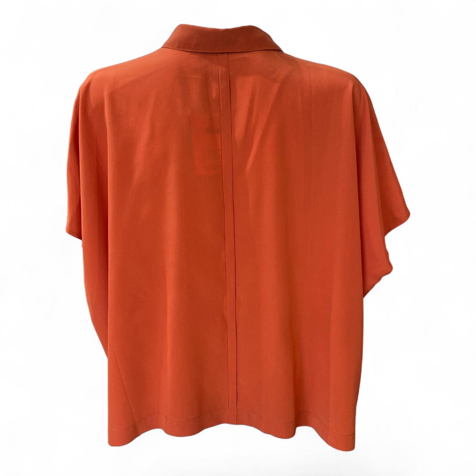 Diane von Furstenberg Silk Blouse – Orange – Size 6