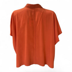 Diane von Furstenberg Silk Blouse – Orange – Size 6