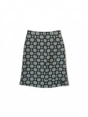 Diane von Furstenberg Floral Geometric Print Midi Skirt – Size 6