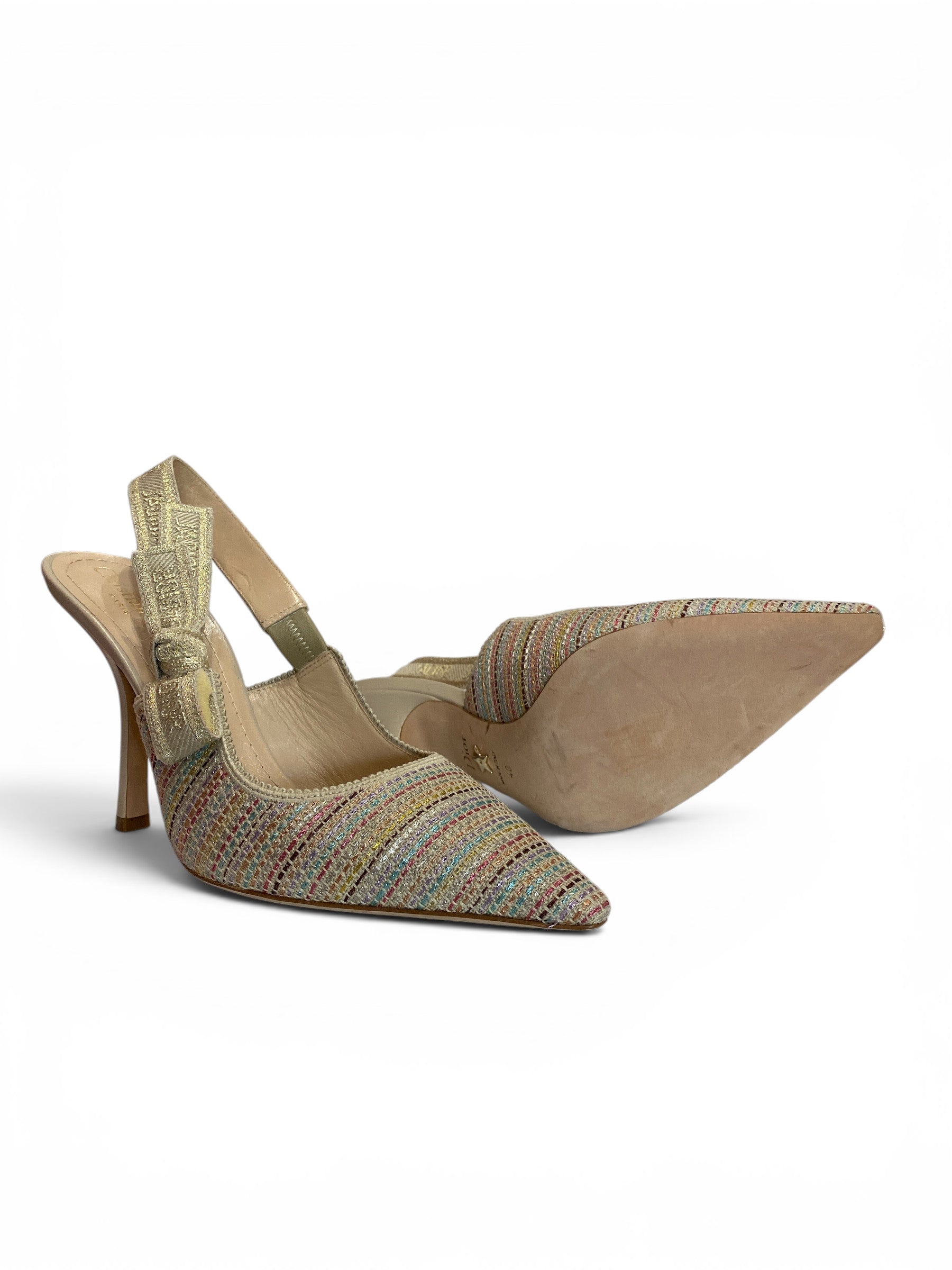 Christian Dior J’Adior Multicolour Slingback Heels (Special Edition) – Size 40 (With Box)