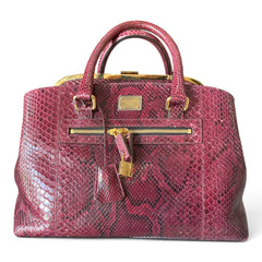 Dolce & Gabbana Python Doctor Bag – Bordeaux – Vintage