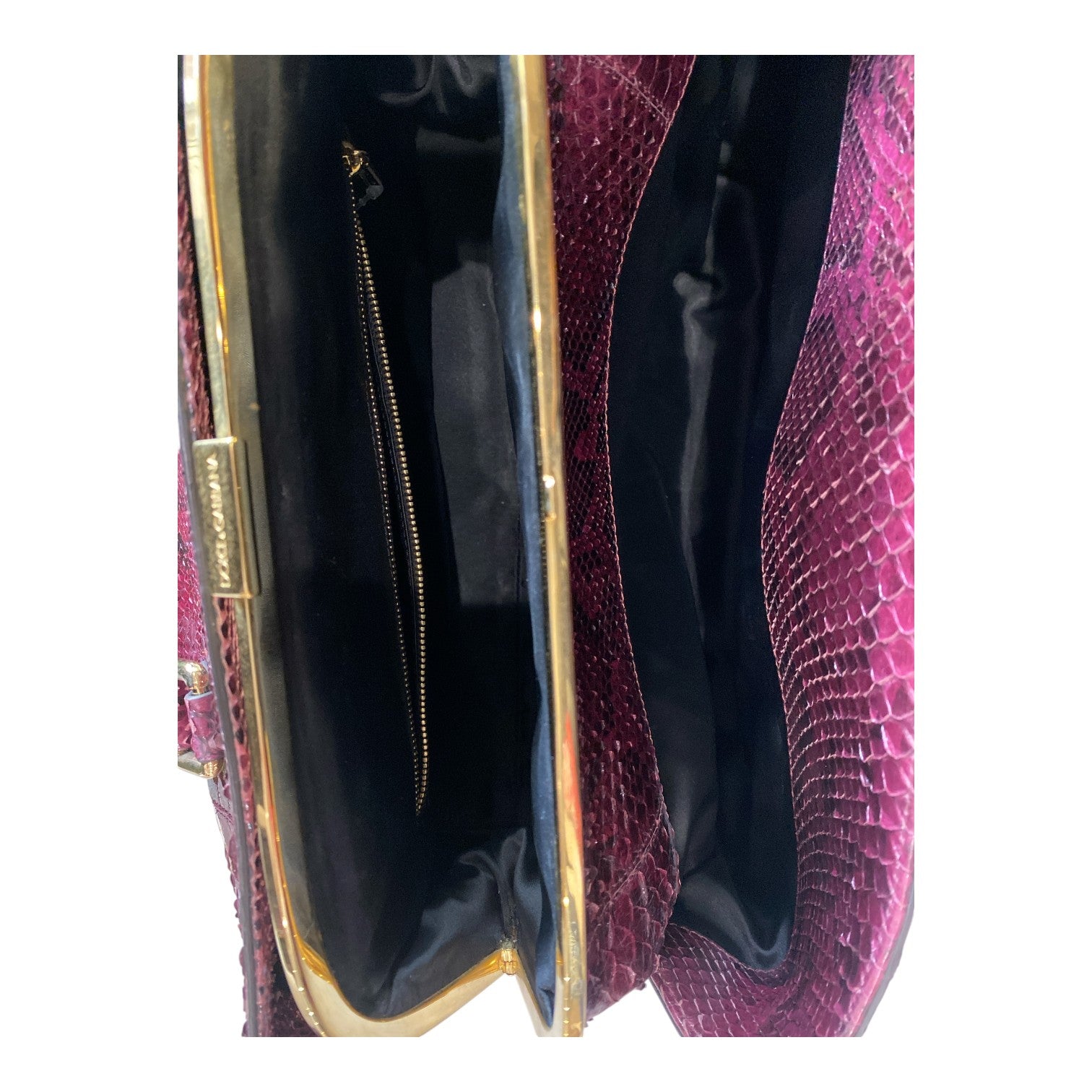 Dolce & Gabbana Python Doctor Bag – Bordeaux – Vintage