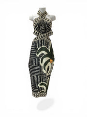 Johanna Ortiz Heart Of The Jungle Linen Midi Dress Green Black Tropical - Size 6