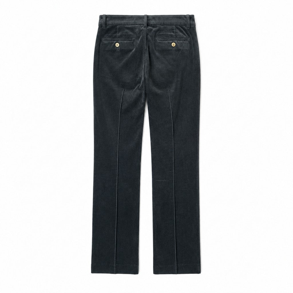 Elisabetta Franchi Black Velvet Pants – Size 42