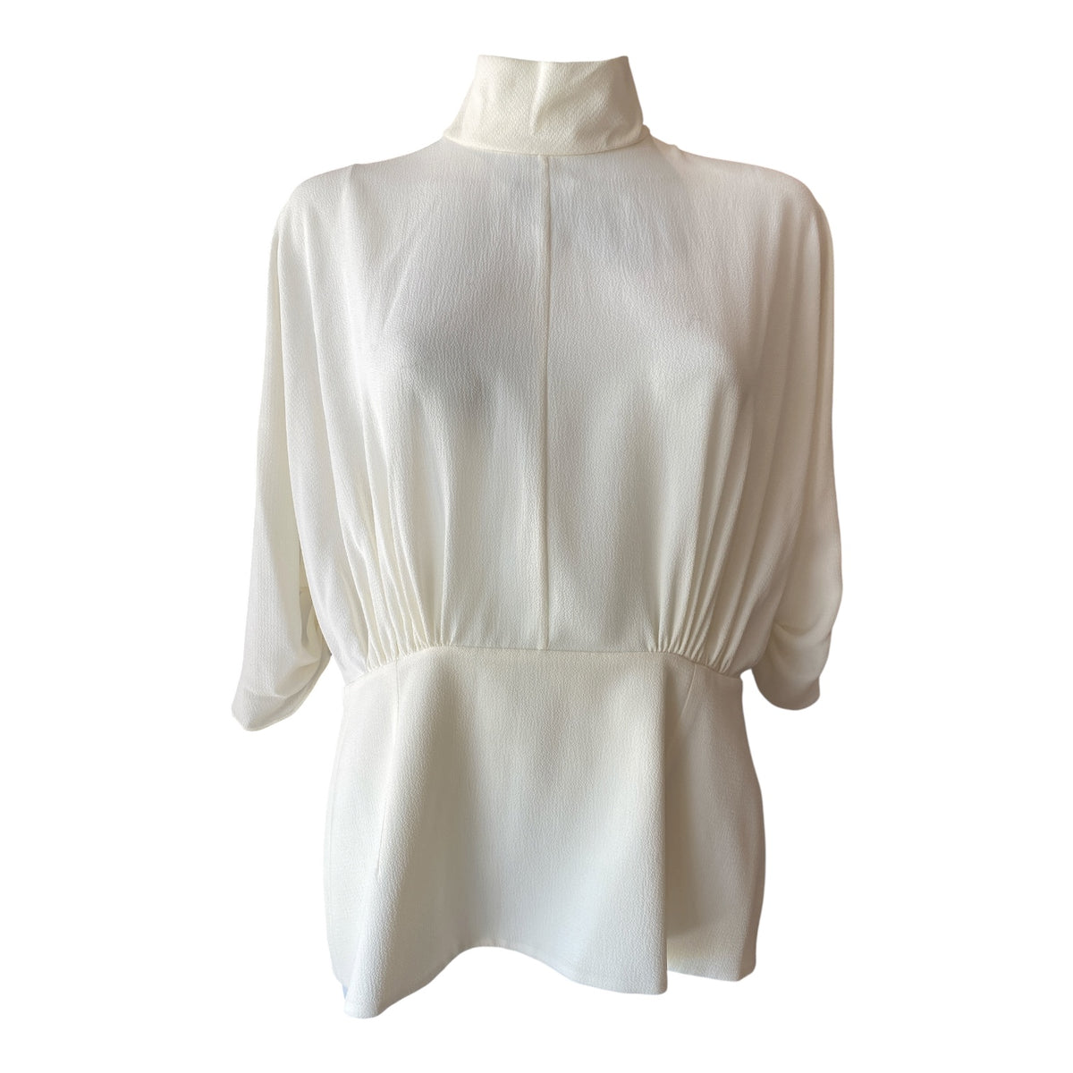Emilia Wickstead Cream High-Neck Blouse – Size IT 48
