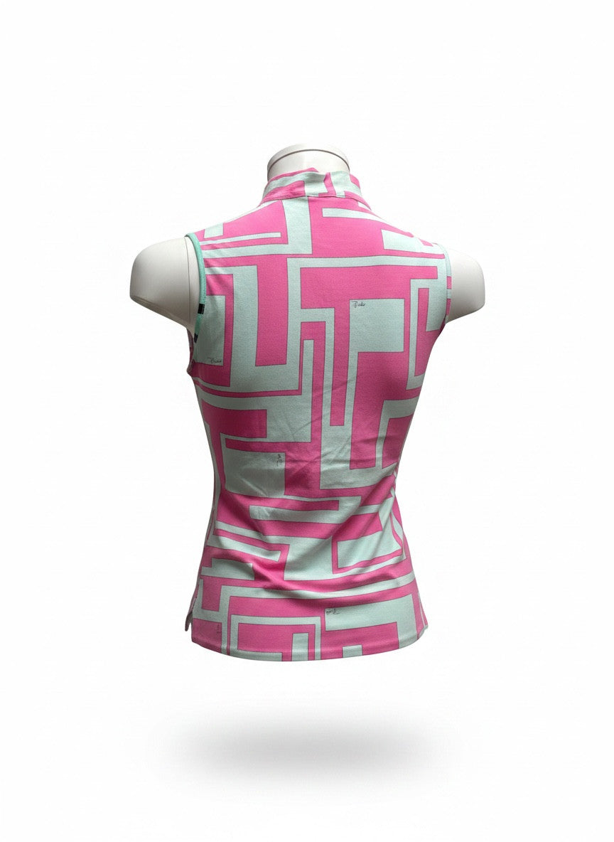 Emilio Pucci Geometric Print Sleeveless Top - Size IT 38