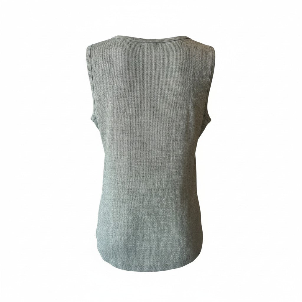 Etro Metallic Knit Tank Top – Blue – Size 50