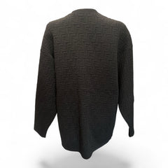 Fendi FF Karligraphy Oversized Cardigan – Black – Size 44