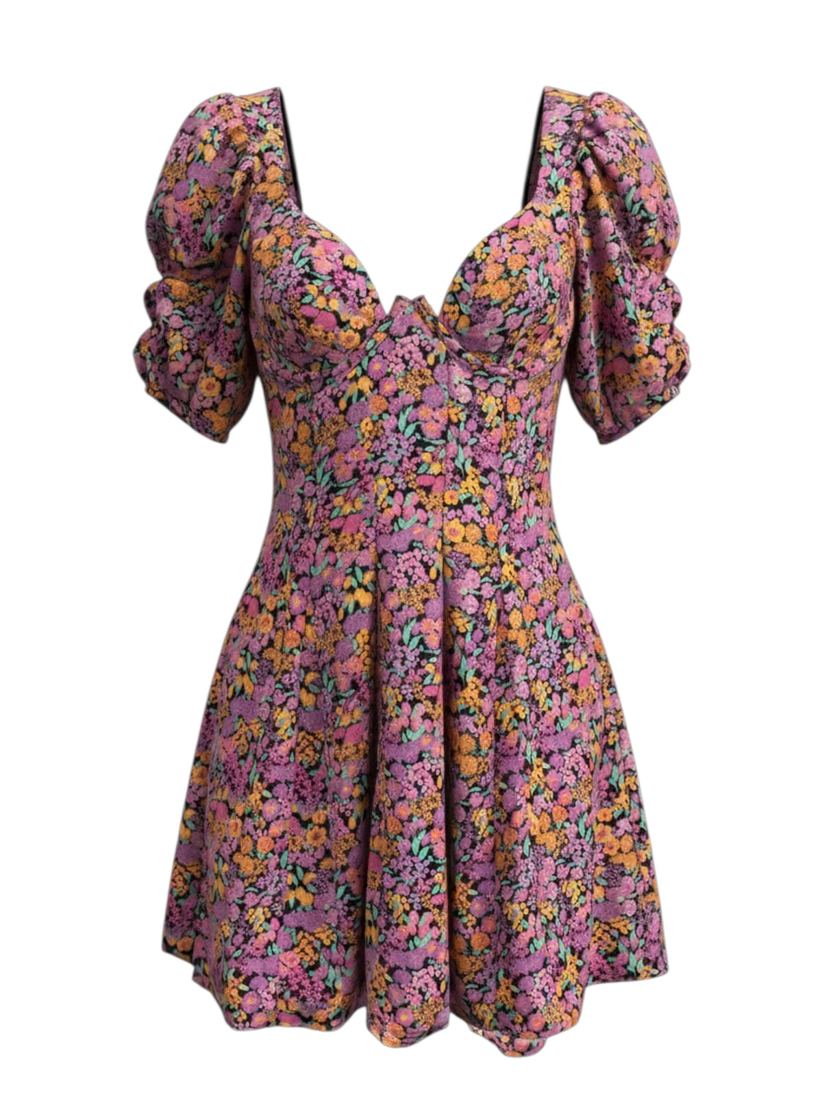 For Love & Lemons Claude Mini Dress Floral – Size Medium