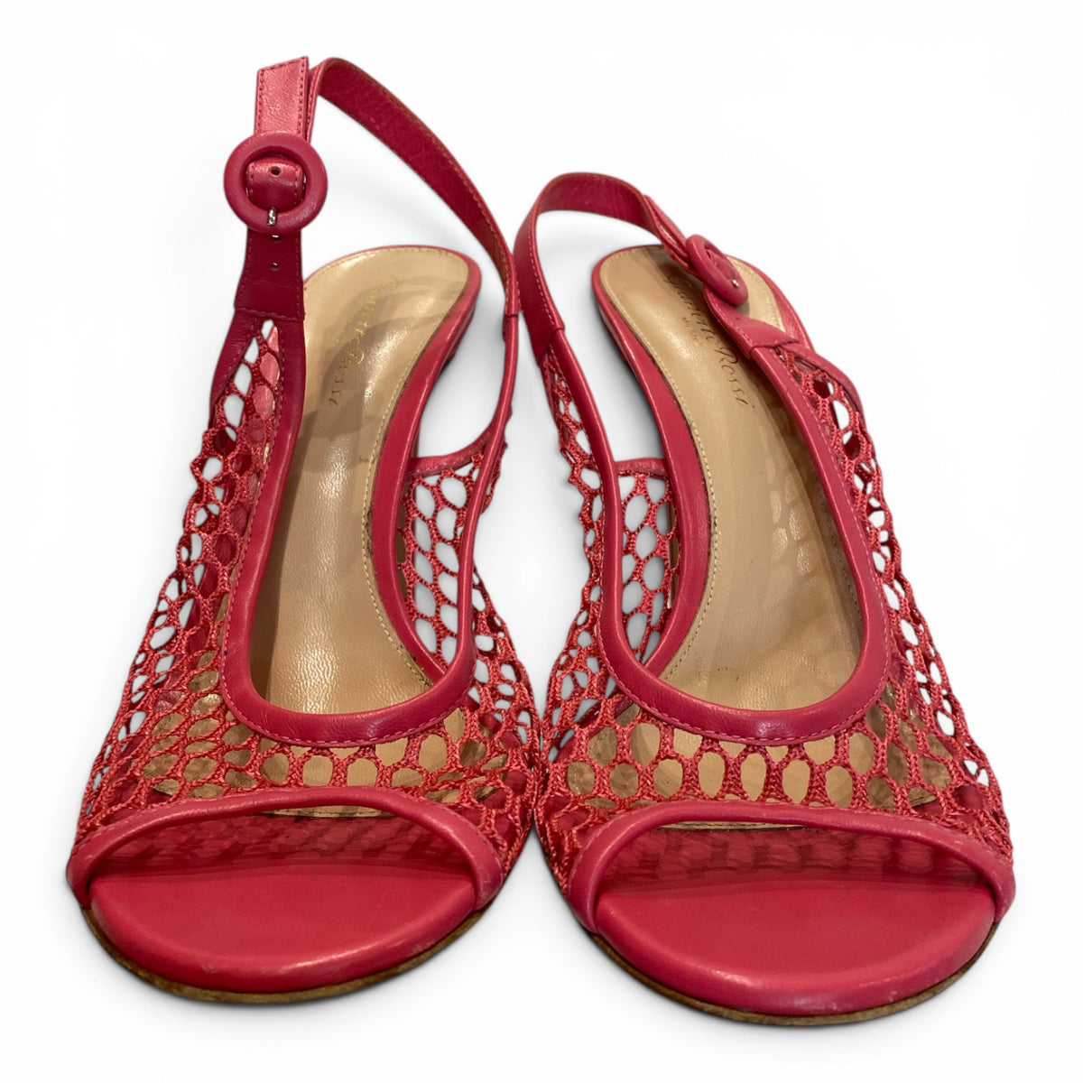 Gianvito Rossi Mesh Slingback Pumps – Size 40