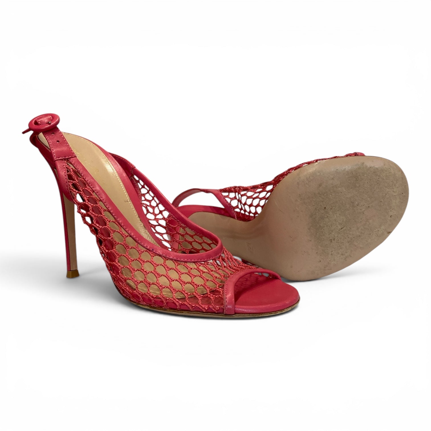 Gianvito Rossi Mesh Slingback Pumps – Size 40
