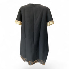 Gucci Pearl Embellished Shift Dress – Black – Size 46