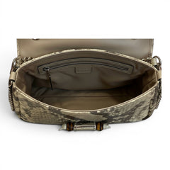 Gucci Python Bamboo Croisette Handbag