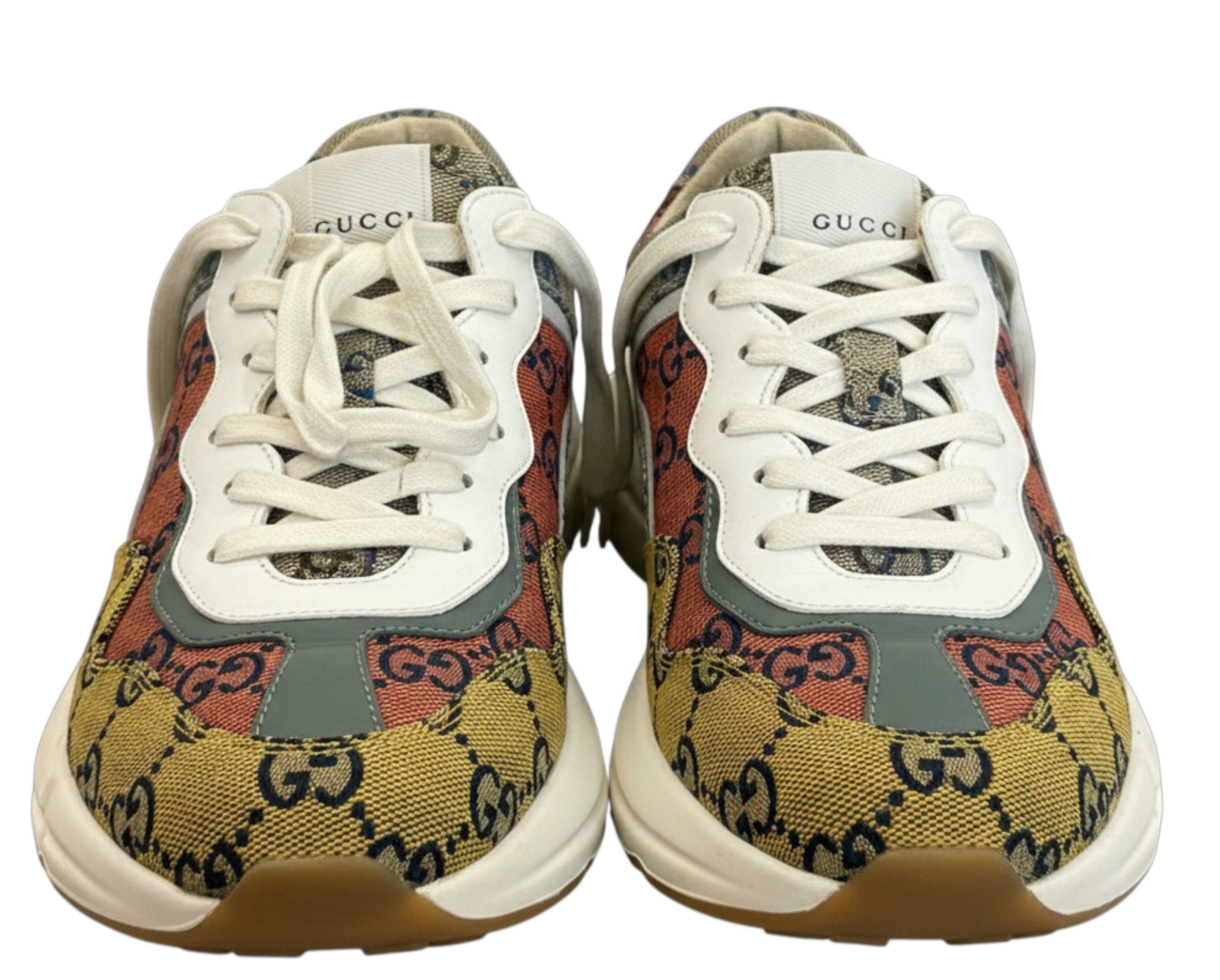 Gucci Rhyton GG Canvas Sneakers - Size 37