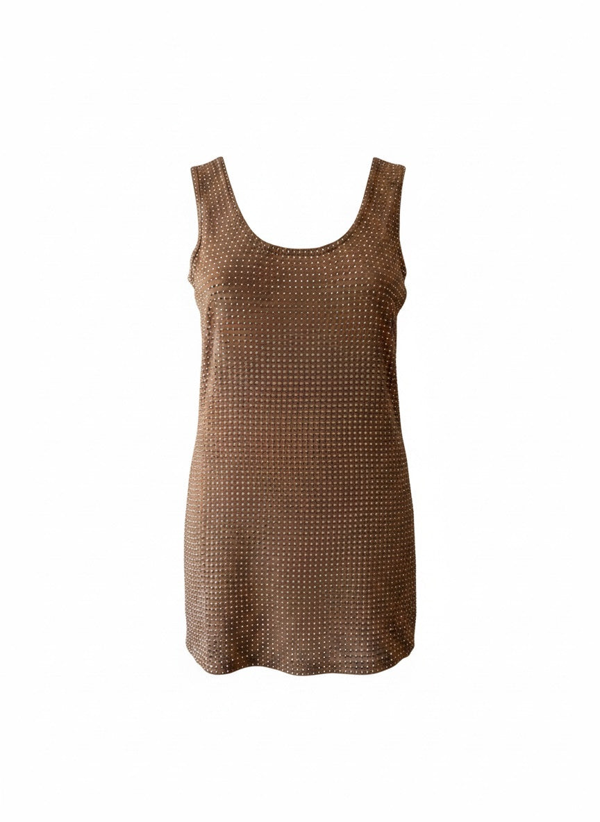 Gucci Crystal Embellished Sleeveless Top - Size XS