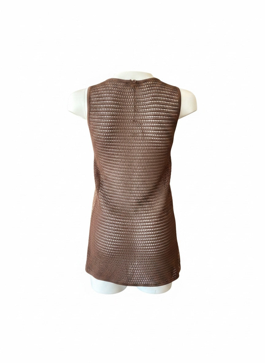 Gucci Crystal Embellished Sleeveless Top - Size XS