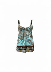 Hale Bob Paisley Print Silk Blend Cami Top - Size XS